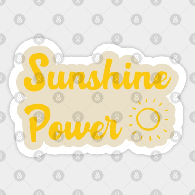 Sunshine Power Sun Sticker by MalibuSun